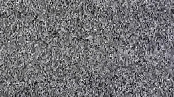 Televisión ruido estático, negro, blanco — Vídeos de Stock