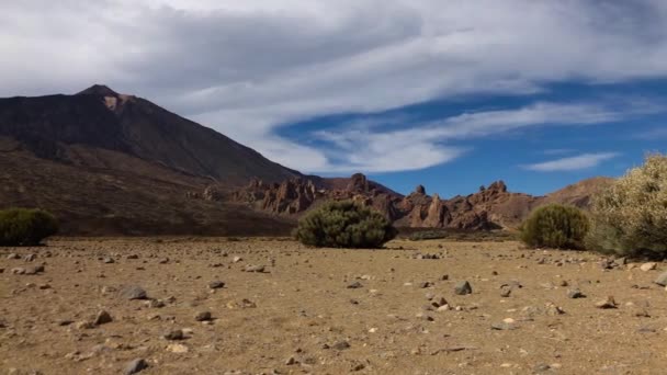 Desfasamento temporal do Parque Nacional Teide. Tenerife, Ilhas Canárias, Espanha — Vídeo de Stock
