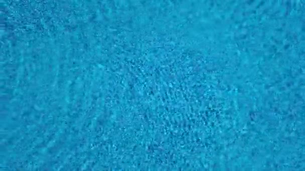 Top view from a drone over the surface of the pool — Stock Video