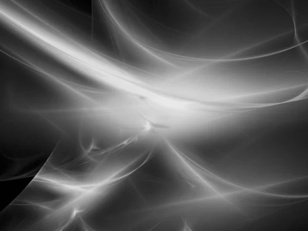 Fundo Fractal Abstrato Digital Gerado Computador Preto Branco — Fotografia de Stock