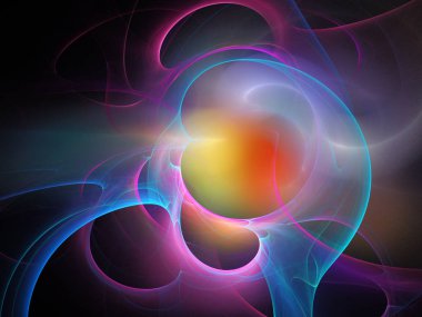 Bilgisayarda oluşturulan sayısal soyut fraktal arkaplan.