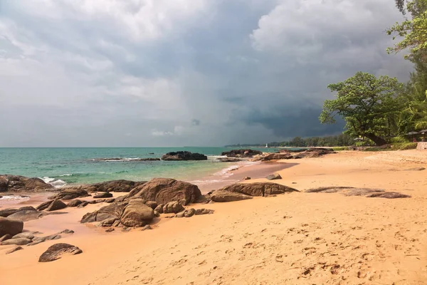 Tropisch Strand Sombere Weerdag Khao Lak Provincie Thailand — Stockfoto