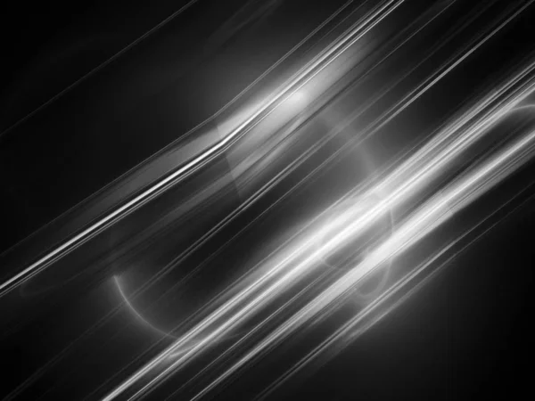 Digital Abstract Fractal Background Generated Computer Black White — Stock Photo, Image