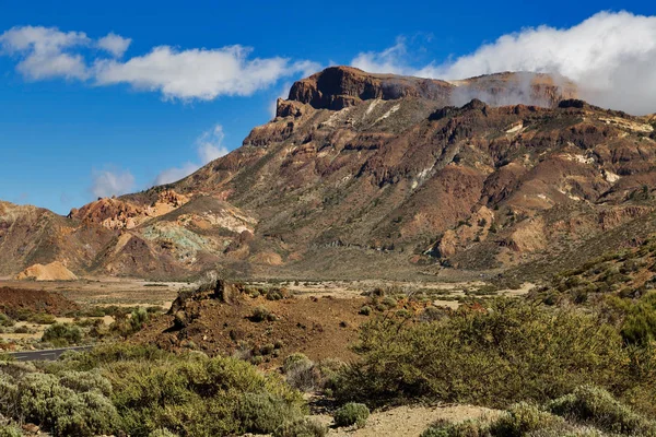 Paisagem Parque Nacional Teide Tenerife Ilha Canária Espanha — Fotografia de Stock