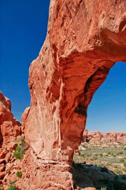 Arches Ulusal Parkı, Utah, ABD 'de güzel kemer kaya oluşumları
