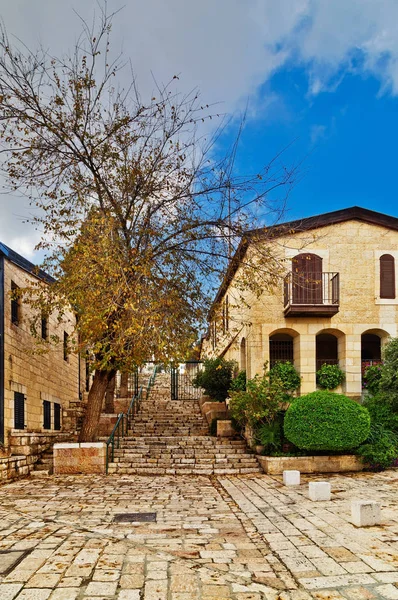Old House Yemin Moshe District Jerusalem Israelin — Stock Photo, Image