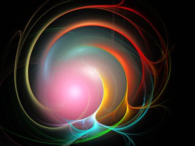 Bilgisayarda oluşturulan sayısal soyut fraktal arkaplan.