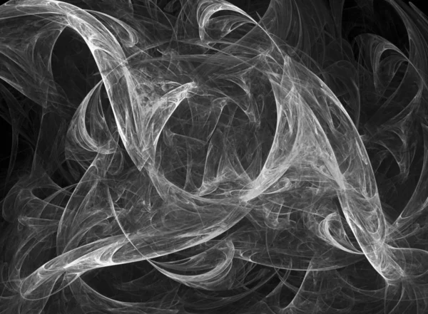 Цифровой Абстрактный Фрактальный Фон Созданный Компьютере Черно Белом Цвете — стоковое фото