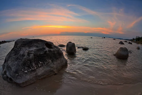 Pláž Při Západu Slunce Ostrově Phu Quoc Vietnamu — Stock fotografie