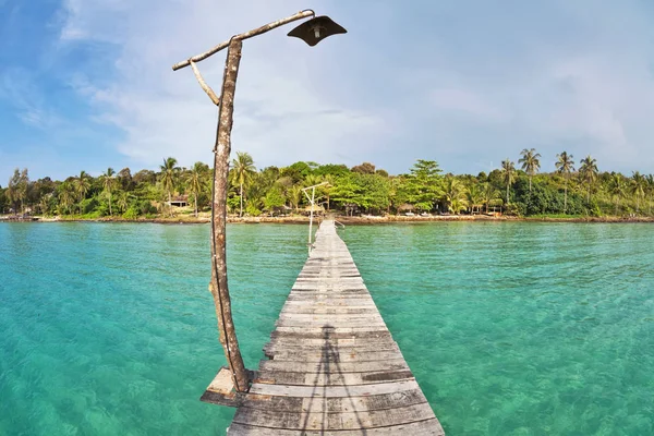 Vista Dal Molo Sul Mare Sulla Spiaggia Della Solitudine — Foto Stock