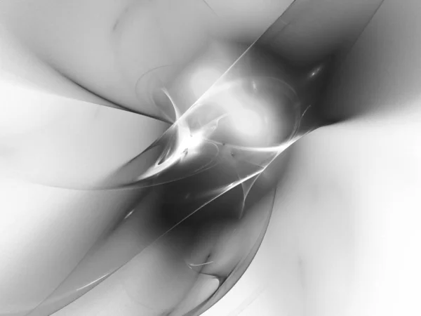 Digitale Abstracte Fractal Achtergrond Gegenereerd Computer Zwart Wit — Stockfoto