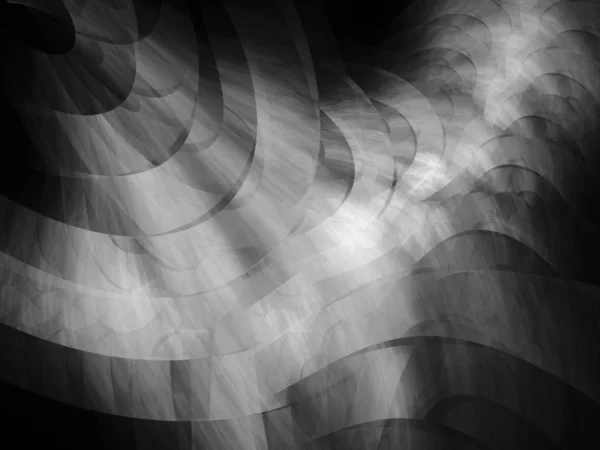 Fondo Fractal Abstracto Digital Generado Ordenador Blanco Negro — Foto de Stock