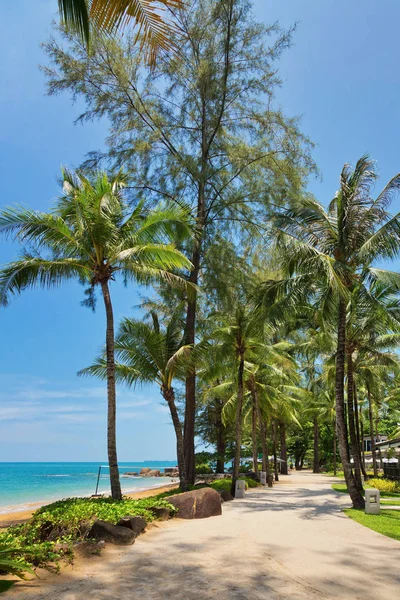 Playa Tropical Día Soleado Provincia Khao Lak Tailandia — Foto de Stock