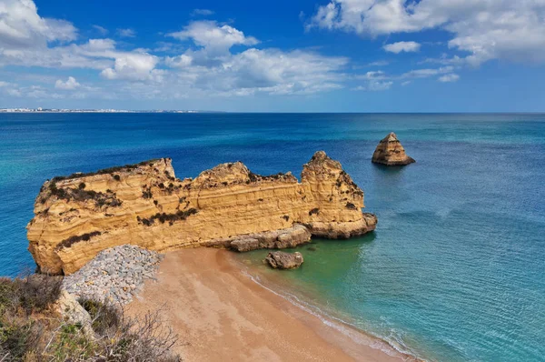 Praia da dona ana strand, lagos, portugal — Stockfoto