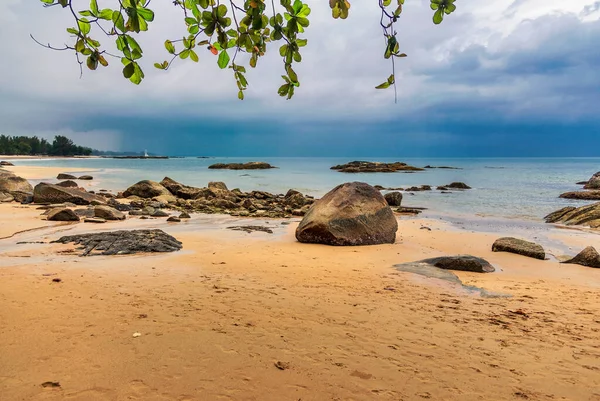 Tropisch Strand Sombere Weerdag Khao Lak Provincie Thailand — Stockfoto