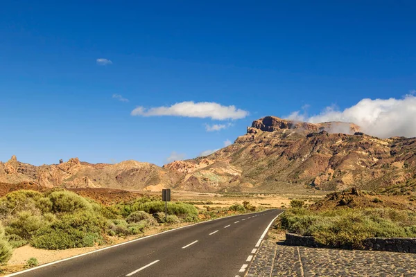 Landscape Road Teide National Park Tenerife Canary Island Spain — Stock Photo, Image