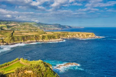 Sao Miguel Adası, Azores, Portekiz 'e güzel bir bakış açısı