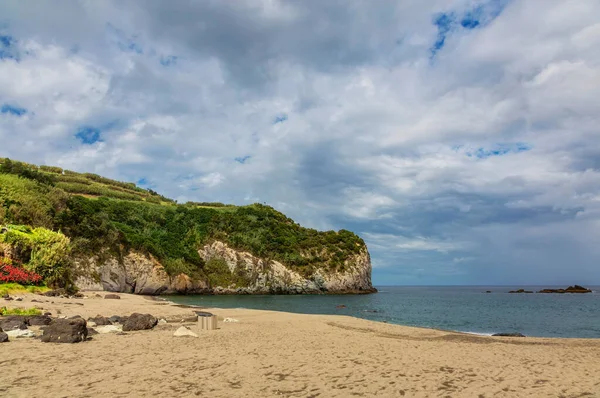 Verbazingwekkend Zeelandschap Moinhos Strand Porto Formoso Sao Miguel Eiland Azoren — Stockfoto