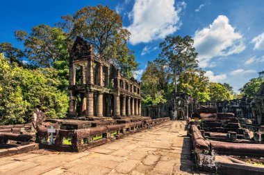 Antik Budist Khmer tapınağı Angkor Wat kompleksi, Kamboçya