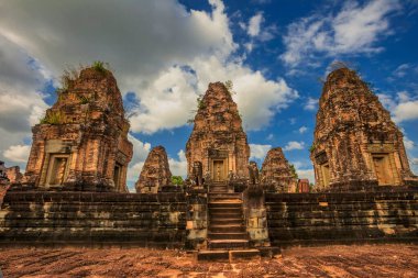 Antik Budist Khmer tapınağı Angkor Wat kompleksi, Kamboçya