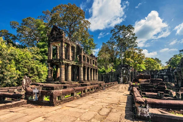 Starověký Buddhistický Chrám Komplexu Angkor Wat Kambodža — Stock fotografie