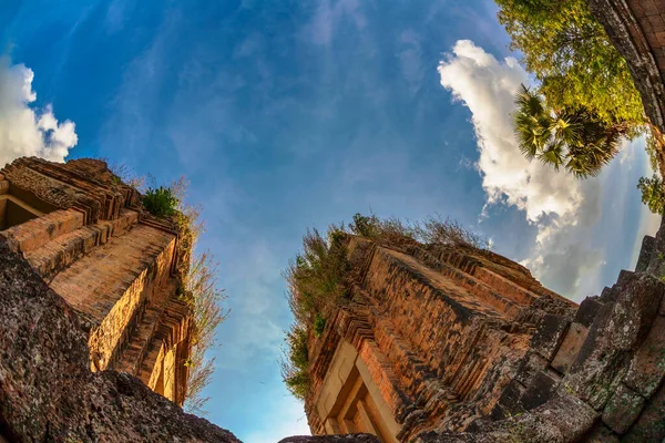 Starożytna Świątynia Buddyjskich Khmerów Kompleksie Angkor Wat Kambodża — Zdjęcie stockowe