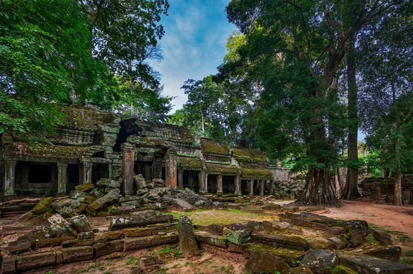 Templo Khmer Budista Antigo Complexo Angkor Wat Camboja — Fotografia de Stock