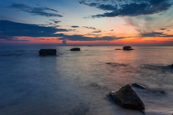 Plage Coucher Soleil Sur Île Phu Quoc Vietnam — Photo