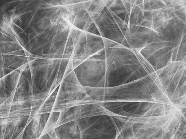 Fondo Fractal Abstracto Digital Generado Ordenador Blanco Negro —  Fotos de Stock