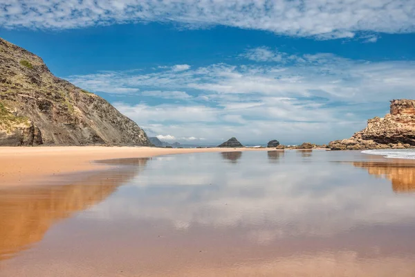 Blick Auf Den Strand Von Cordoama Westatlantikküste Der Algarve Süden — Stockfoto