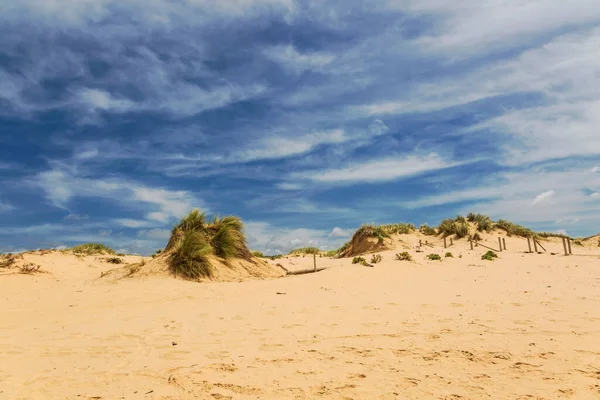 Sanddyner Och Havslandskap Vid Stranden Praia Amoreira Västra Algarve Portugal — Stockfoto