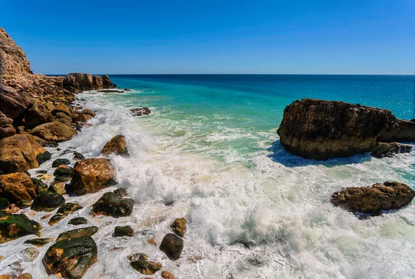 Cabanas Velhas Beach Algarve Portogallo — Foto Stock