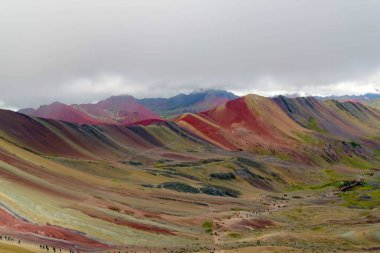 Rainbow mountain ausangate Peru clipart