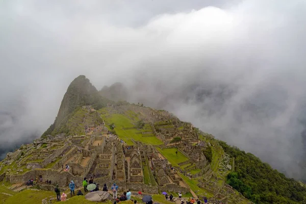 Regentag Macchu Picchu Peru — Stockfoto