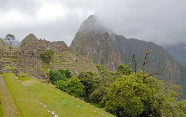 Regentag Macchu Picchu Peru — Stockfoto