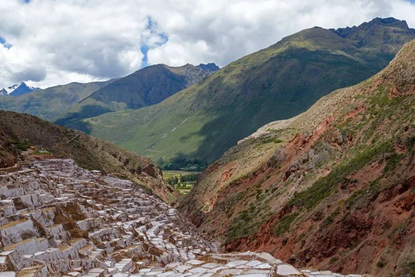 Salina Maras Inca Traditional Salt Field Maras Sacred Valley Cuzco — Stock Photo, Image