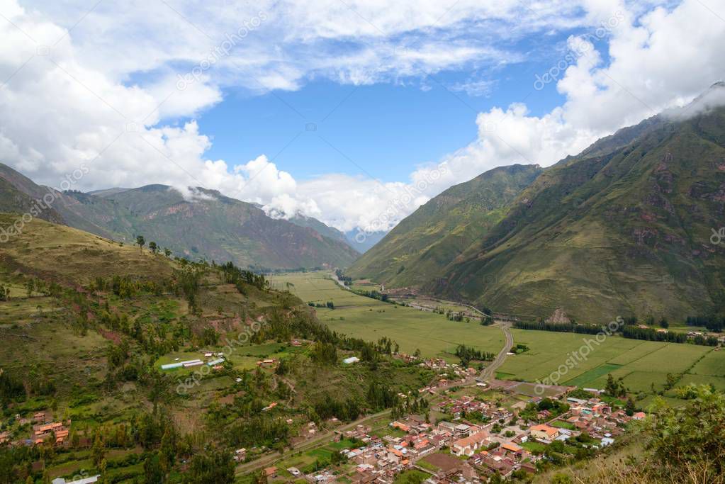 Andes Mountains in Peru in summer