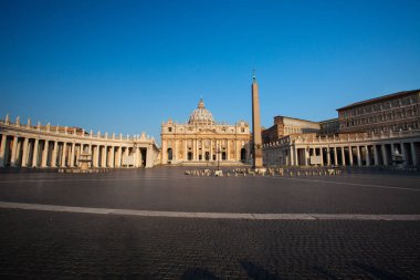 St Peters Katedrali. Kare St. Peter's Bazilikası, Vaticano, İtalya, Roma