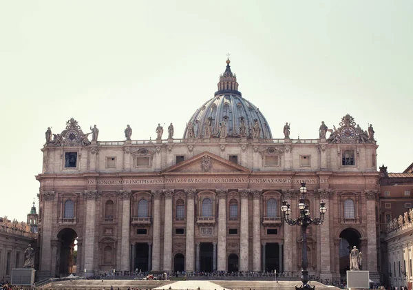 Katedrála Peters Peter Basilica Vaticano Itálie Řím — Stock fotografie