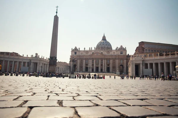 Vatikanische Stadt Vatican Juli Touristen Besuchen Die Basilika Des Petrus — Stockfoto