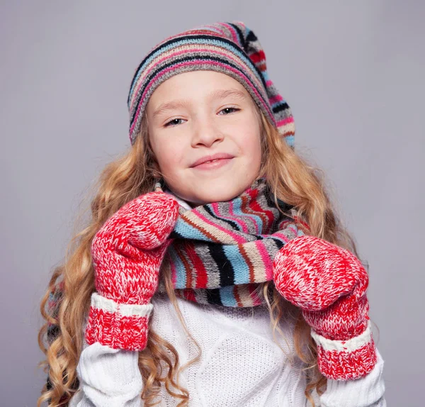 冬服の少女 — ストック写真