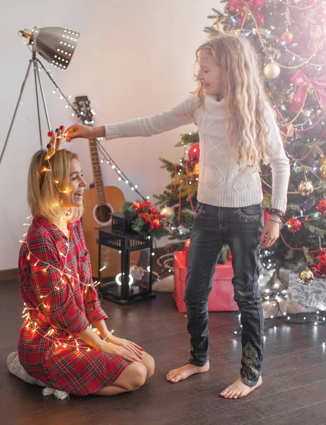 Décoration de famille arbre de Noël — Photo