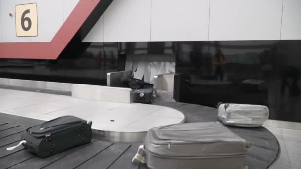 运输带上的行李 — 图库视频影像