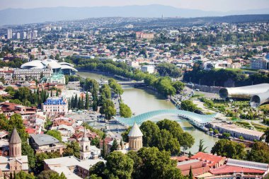 Tiflis eski şehir Üstten Görünüm