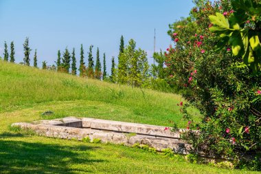 Aigai kral mezarları girişi. Vergina. Merkez Macedonia, Yunanistan