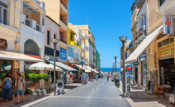 Wandelstraat in Heraklion. Kreta, Griekenland — Stockfoto