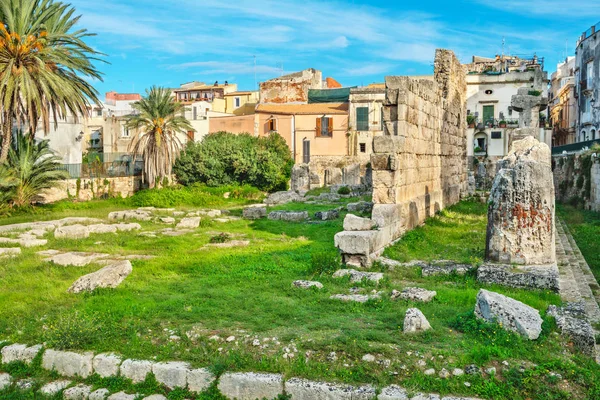 Apollons tempel. Syrakusa, Sicilien, Italien — Stockfoto