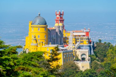 Sintra 'daki Pena Sarayı. Portekiz