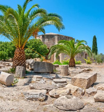 Gortyna antik sitesi. Crete, Yunanistan