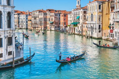 Grand canal view. Venedik, İtalya